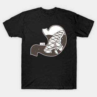 Food in My Stomach - Steak (Color) T-Shirt